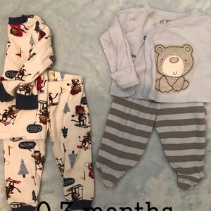 Pajamas baby boy sets 0-3 months